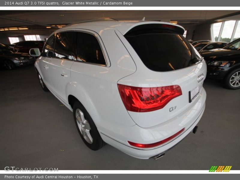 Glacier White Metallic / Cardamom Beige 2014 Audi Q7 3.0 TFSI quattro
