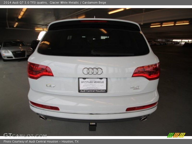 Glacier White Metallic / Cardamom Beige 2014 Audi Q7 3.0 TFSI quattro
