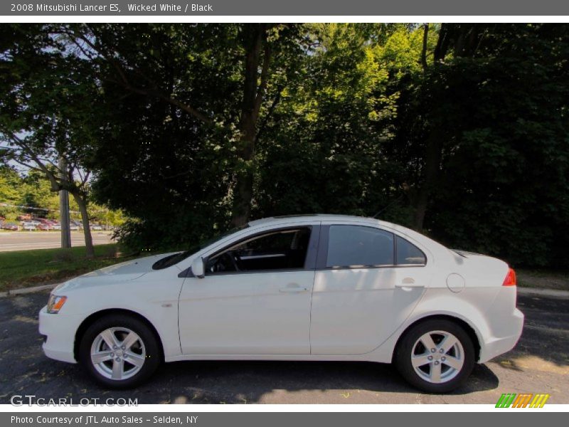 Wicked White / Black 2008 Mitsubishi Lancer ES