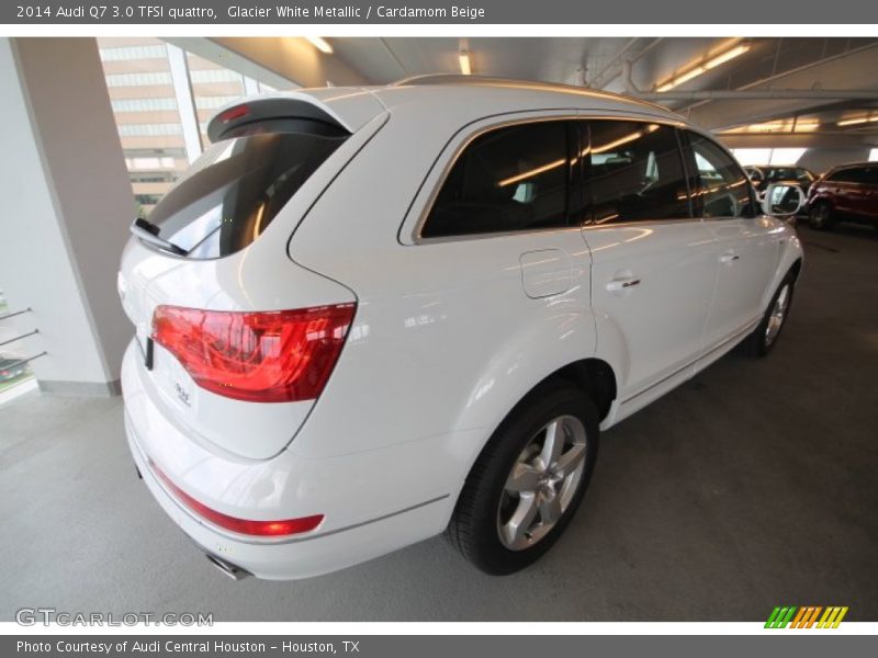 Glacier White Metallic / Cardamom Beige 2014 Audi Q7 3.0 TFSI quattro