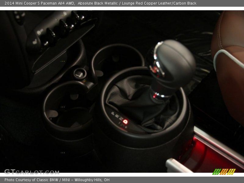 Absolute Black Metallic / Lounge Red Copper Leather/Carbon Black 2014 Mini Cooper S Paceman All4 AWD