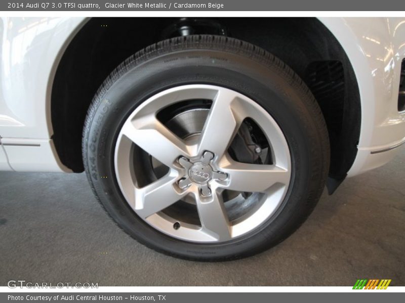 Glacier White Metallic / Cardamom Beige 2014 Audi Q7 3.0 TFSI quattro
