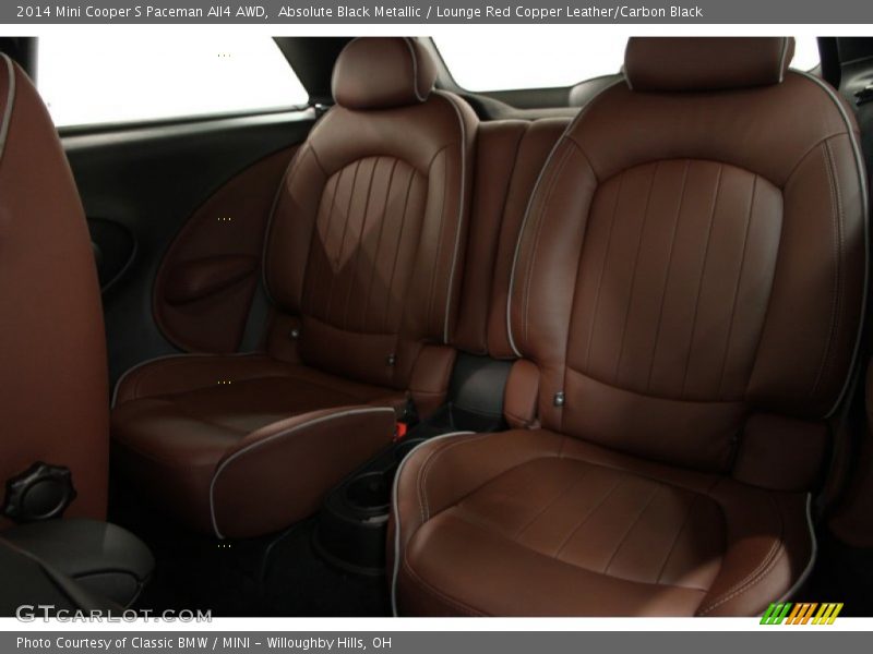 Absolute Black Metallic / Lounge Red Copper Leather/Carbon Black 2014 Mini Cooper S Paceman All4 AWD
