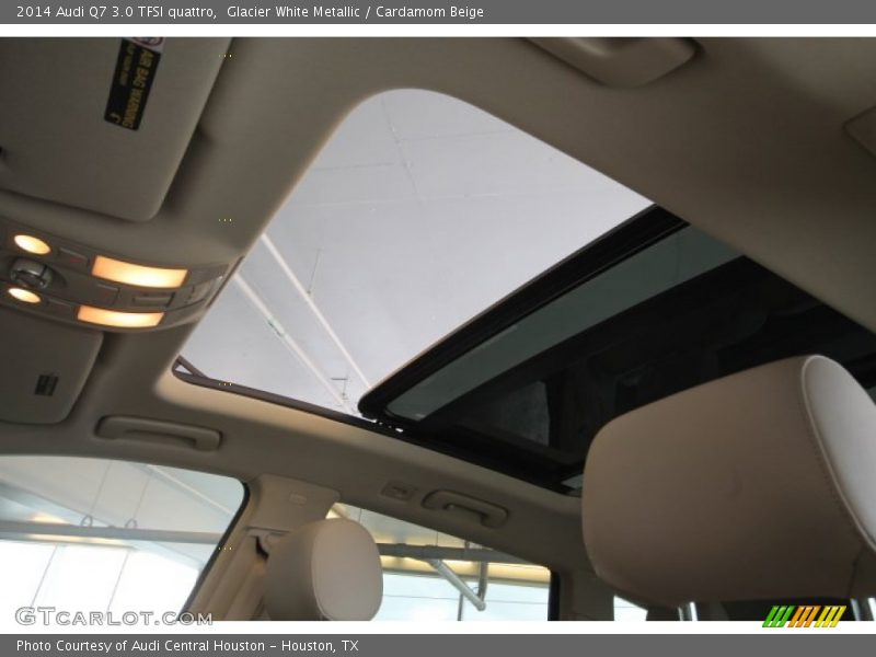 Glacier White Metallic / Cardamom Beige 2014 Audi Q7 3.0 TFSI quattro