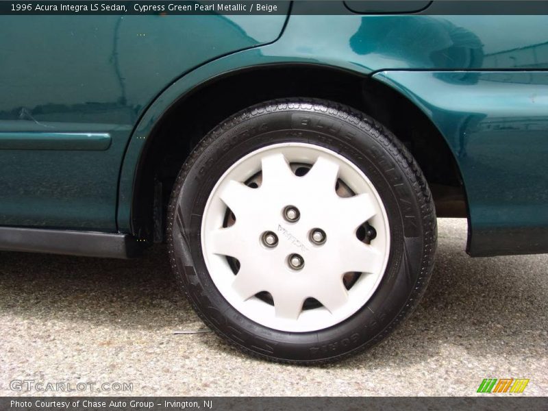Cypress Green Pearl Metallic / Beige 1996 Acura Integra LS Sedan