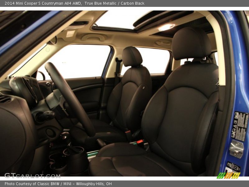 True Blue Metallic / Carbon Black 2014 Mini Cooper S Countryman All4 AWD