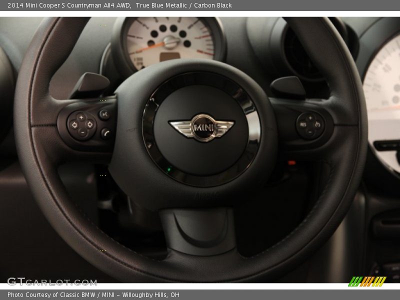 True Blue Metallic / Carbon Black 2014 Mini Cooper S Countryman All4 AWD