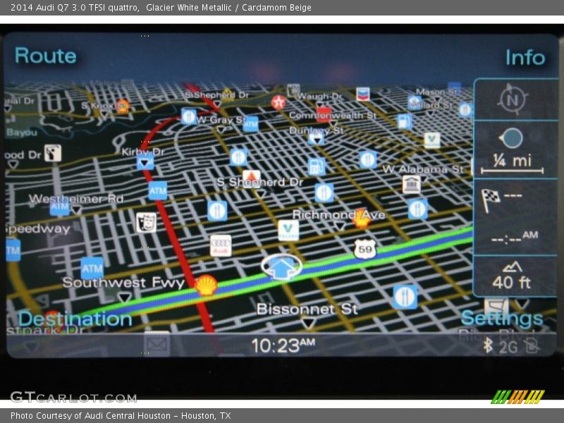 Glacier White Metallic / Cardamom Beige 2014 Audi Q7 3.0 TFSI quattro