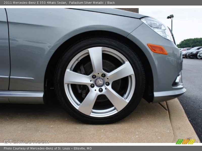 Palladium Silver Metallic / Black 2011 Mercedes-Benz E 350 4Matic Sedan