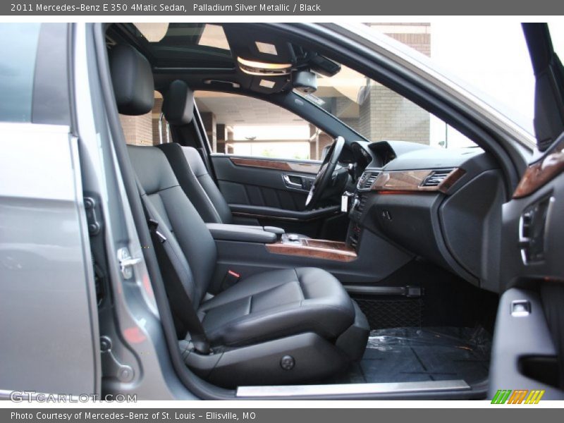 Palladium Silver Metallic / Black 2011 Mercedes-Benz E 350 4Matic Sedan