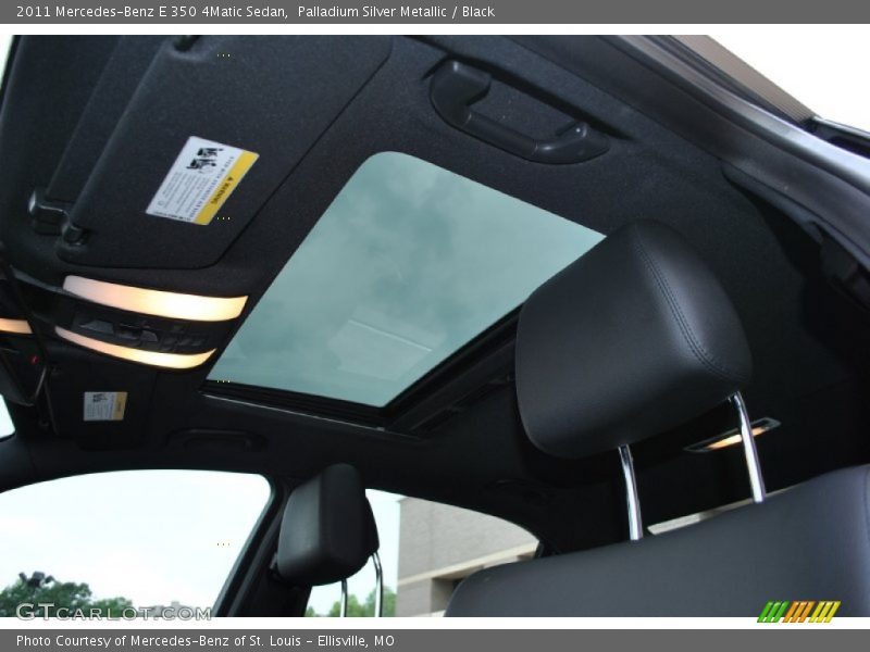 Palladium Silver Metallic / Black 2011 Mercedes-Benz E 350 4Matic Sedan