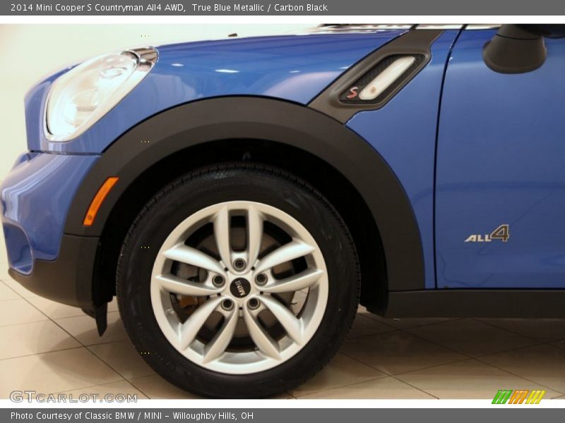 True Blue Metallic / Carbon Black 2014 Mini Cooper S Countryman All4 AWD