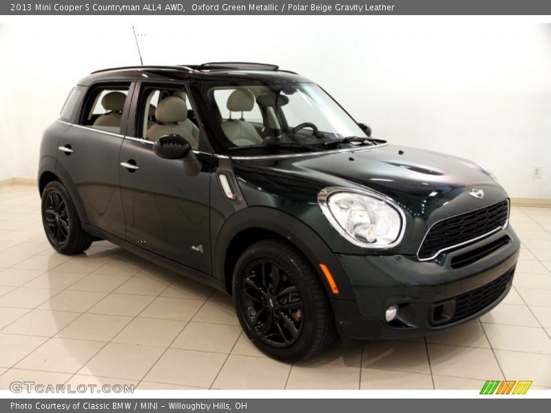 Oxford Green Metallic / Polar Beige Gravity Leather 2013 Mini Cooper S Countryman ALL4 AWD