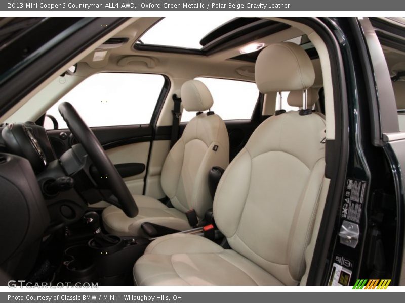 Oxford Green Metallic / Polar Beige Gravity Leather 2013 Mini Cooper S Countryman ALL4 AWD