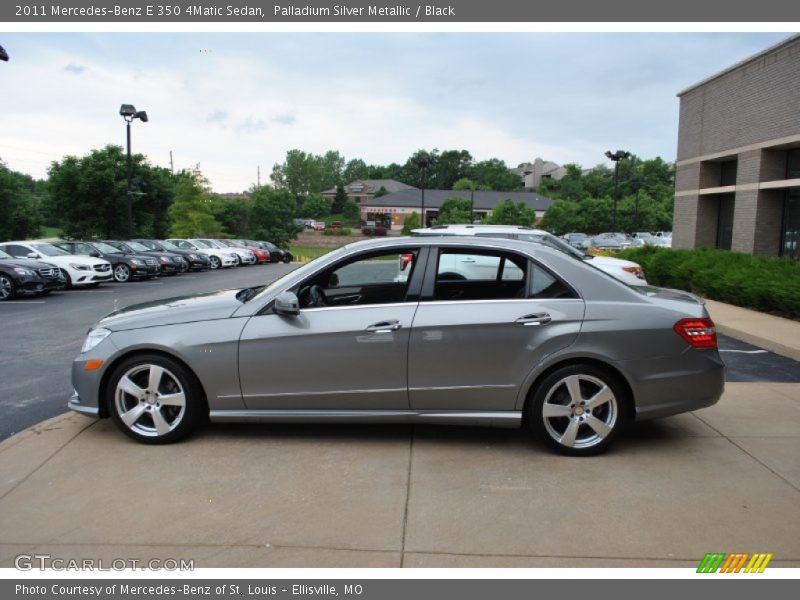 Palladium Silver Metallic / Black 2011 Mercedes-Benz E 350 4Matic Sedan