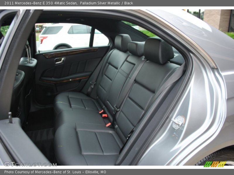 Palladium Silver Metallic / Black 2011 Mercedes-Benz E 350 4Matic Sedan
