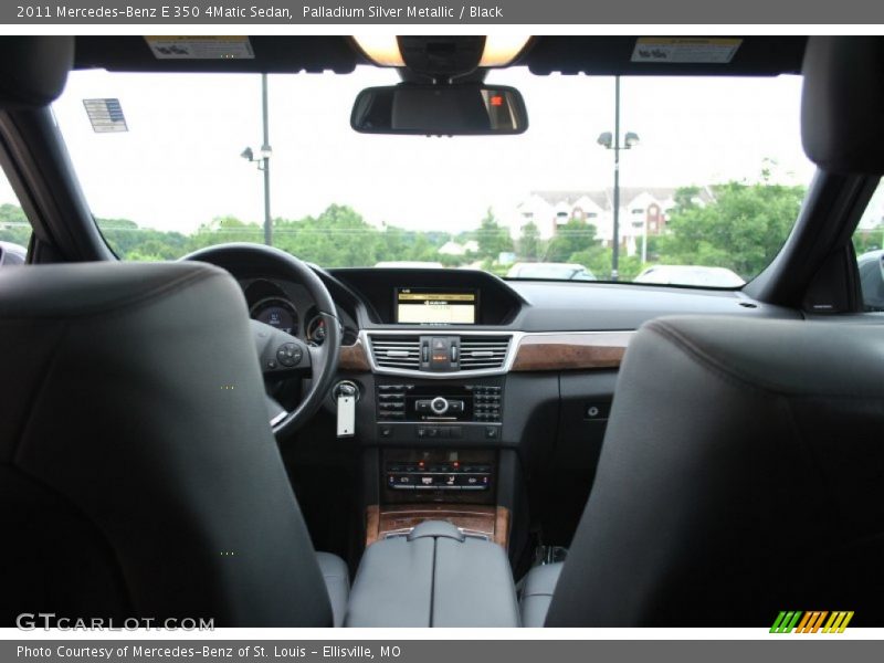 Palladium Silver Metallic / Black 2011 Mercedes-Benz E 350 4Matic Sedan