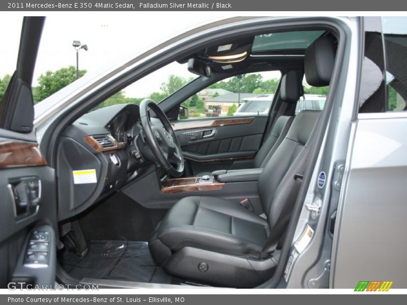 Palladium Silver Metallic / Black 2011 Mercedes-Benz E 350 4Matic Sedan