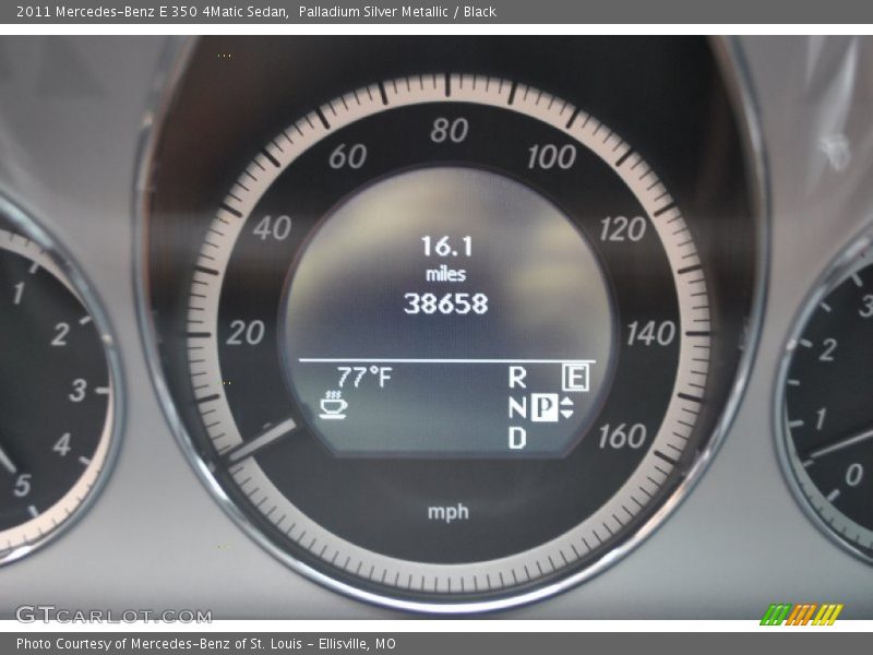 Palladium Silver Metallic / Black 2011 Mercedes-Benz E 350 4Matic Sedan