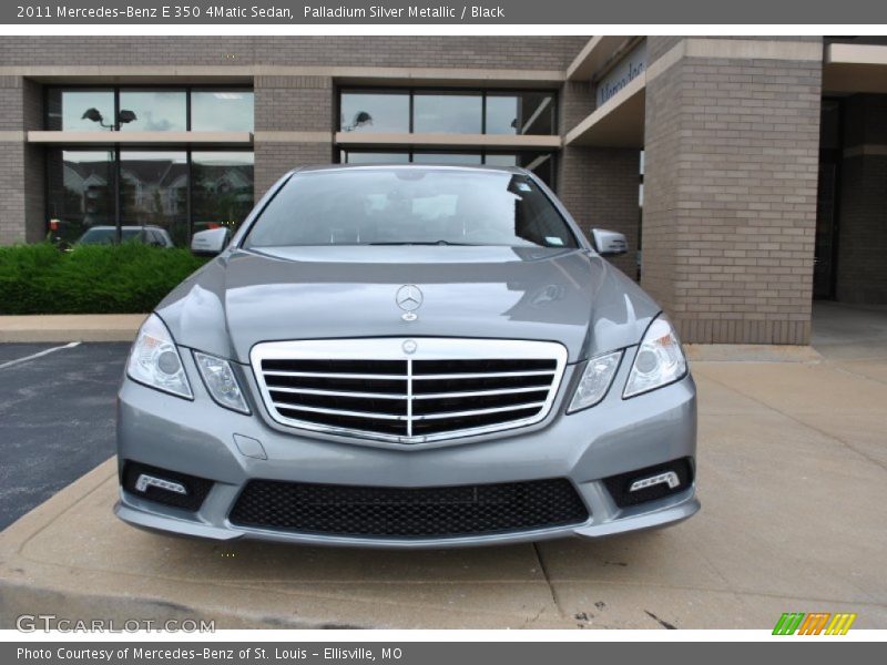 Palladium Silver Metallic / Black 2011 Mercedes-Benz E 350 4Matic Sedan