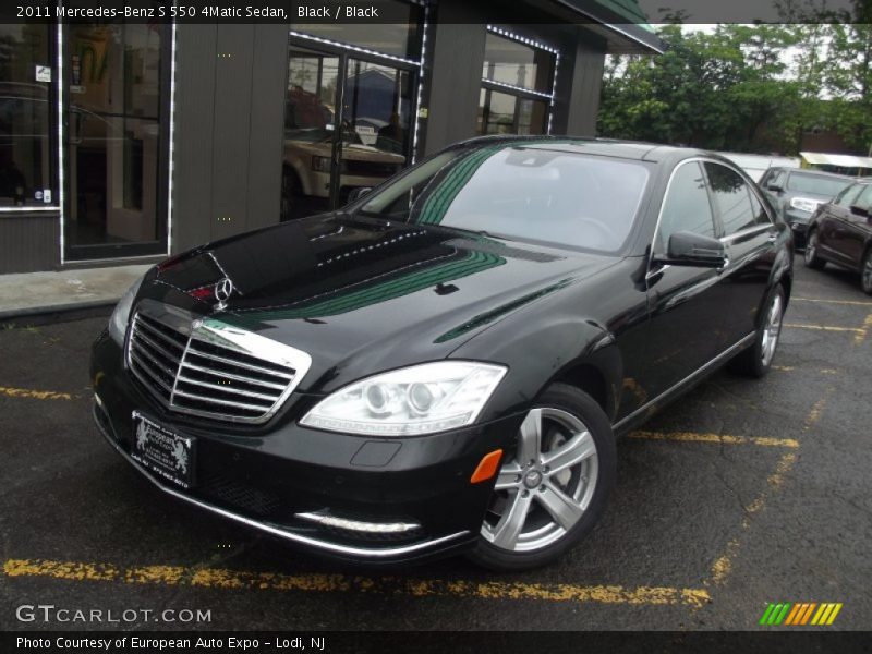 Black / Black 2011 Mercedes-Benz S 550 4Matic Sedan