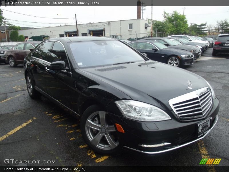 Black / Black 2011 Mercedes-Benz S 550 4Matic Sedan