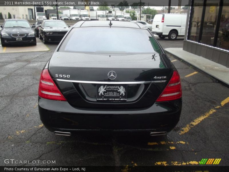 Black / Black 2011 Mercedes-Benz S 550 4Matic Sedan