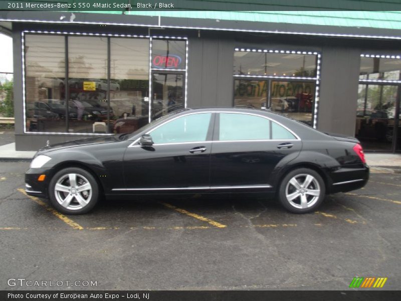 Black / Black 2011 Mercedes-Benz S 550 4Matic Sedan
