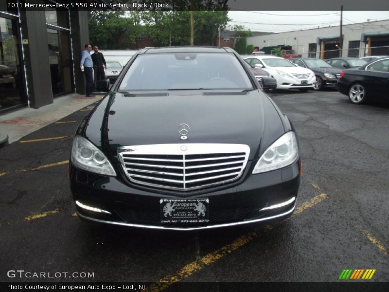 Black / Black 2011 Mercedes-Benz S 550 4Matic Sedan