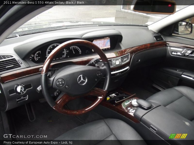 Black / Black 2011 Mercedes-Benz S 550 4Matic Sedan