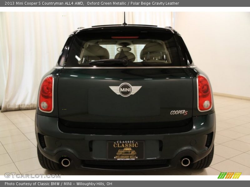 Oxford Green Metallic / Polar Beige Gravity Leather 2013 Mini Cooper S Countryman ALL4 AWD