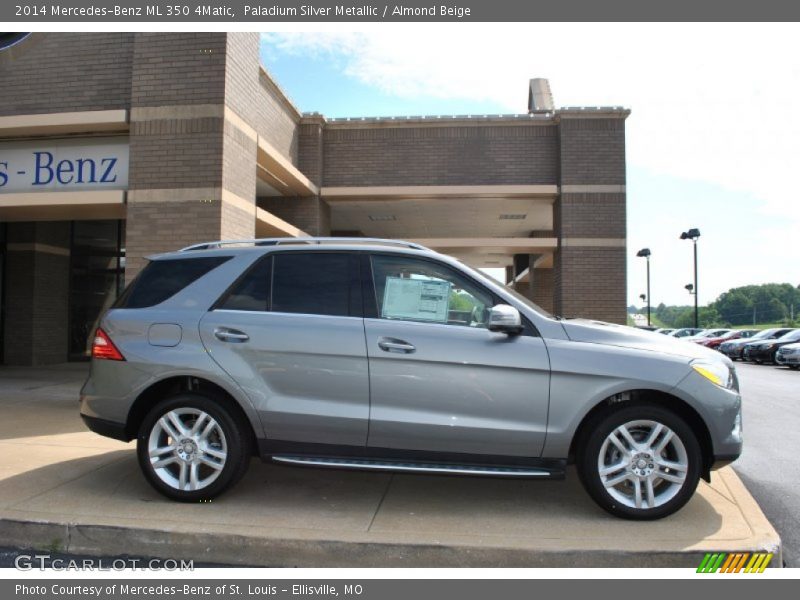 Paladium Silver Metallic / Almond Beige 2014 Mercedes-Benz ML 350 4Matic