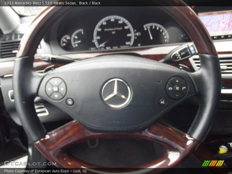 Black / Black 2011 Mercedes-Benz S 550 4Matic Sedan