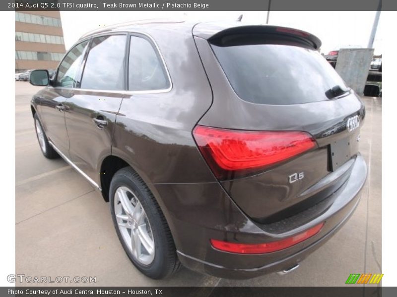 Teak Brown Metallic / Pistachio Beige 2014 Audi Q5 2.0 TFSI quattro