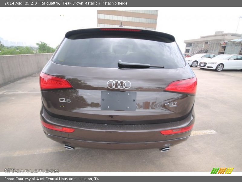 Teak Brown Metallic / Pistachio Beige 2014 Audi Q5 2.0 TFSI quattro