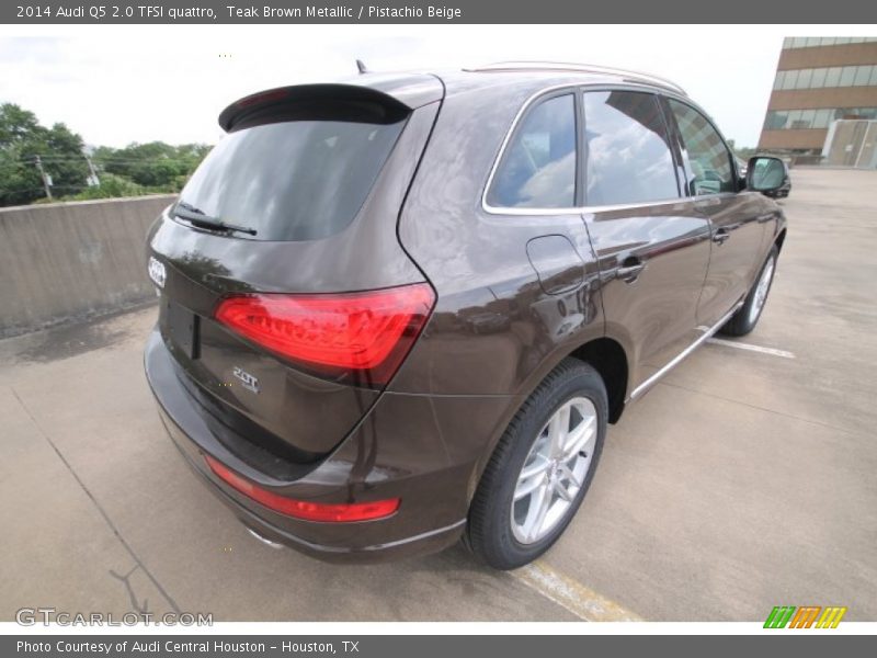 Teak Brown Metallic / Pistachio Beige 2014 Audi Q5 2.0 TFSI quattro