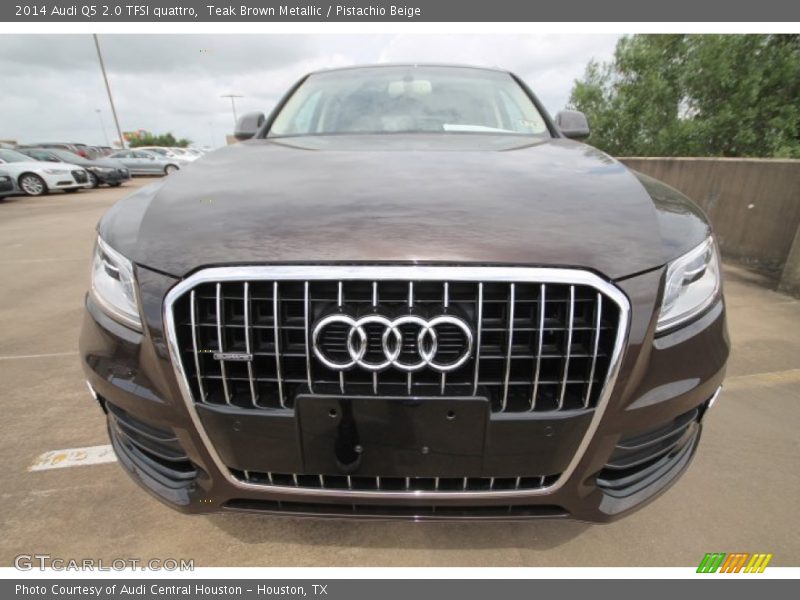 Teak Brown Metallic / Pistachio Beige 2014 Audi Q5 2.0 TFSI quattro