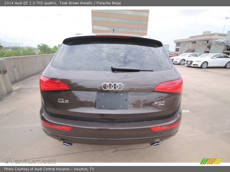 Teak Brown Metallic / Pistachio Beige 2014 Audi Q5 2.0 TFSI quattro