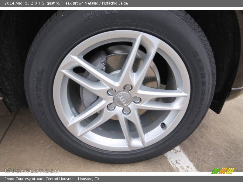 Teak Brown Metallic / Pistachio Beige 2014 Audi Q5 2.0 TFSI quattro