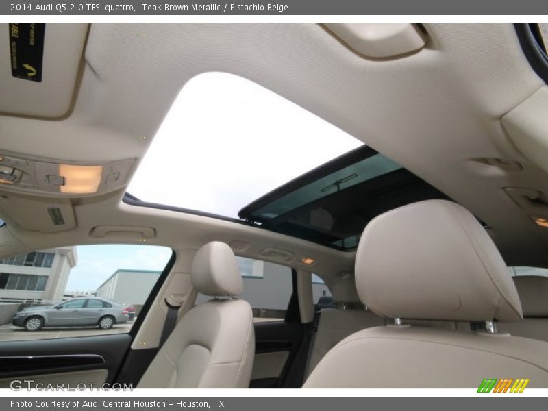 Teak Brown Metallic / Pistachio Beige 2014 Audi Q5 2.0 TFSI quattro