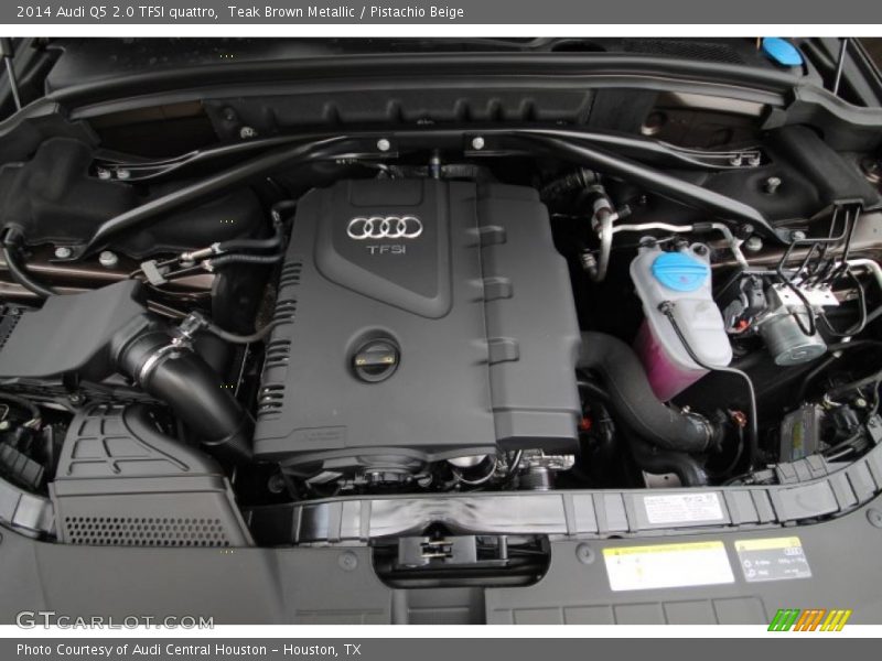 Teak Brown Metallic / Pistachio Beige 2014 Audi Q5 2.0 TFSI quattro