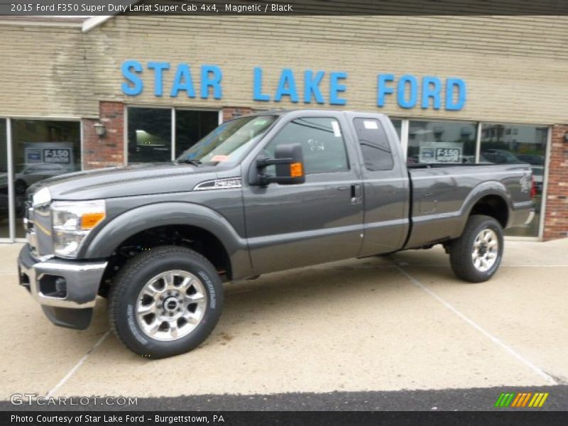 Magnetic / Black 2015 Ford F350 Super Duty Lariat Super Cab 4x4