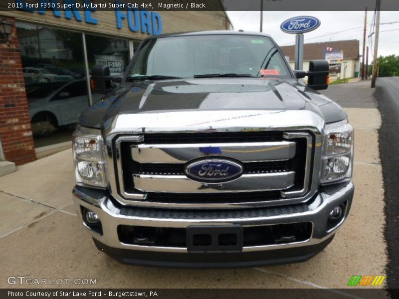 Magnetic / Black 2015 Ford F350 Super Duty Lariat Super Cab 4x4