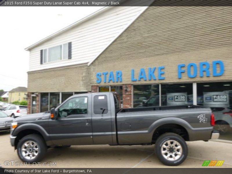 Magnetic / Black 2015 Ford F350 Super Duty Lariat Super Cab 4x4