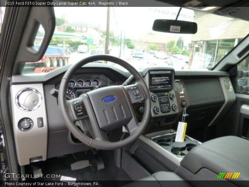 Magnetic / Black 2015 Ford F350 Super Duty Lariat Super Cab 4x4