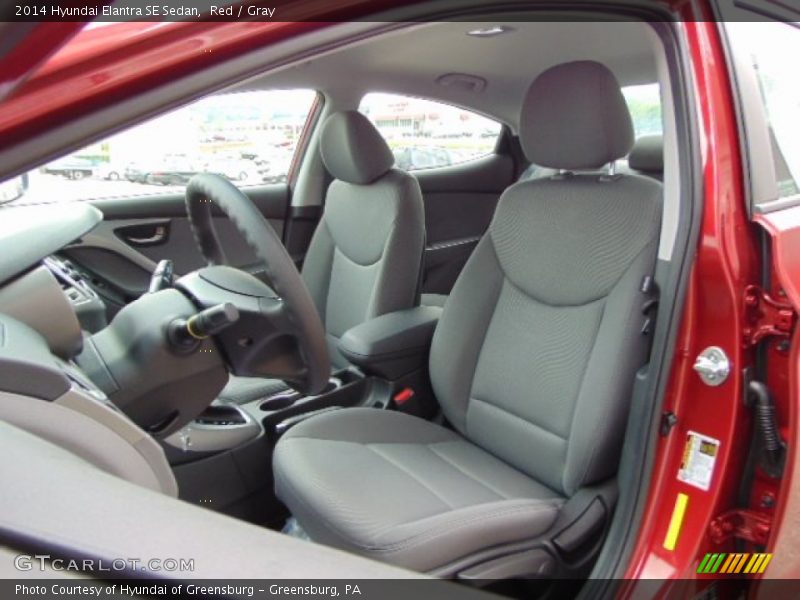 Red / Gray 2014 Hyundai Elantra SE Sedan