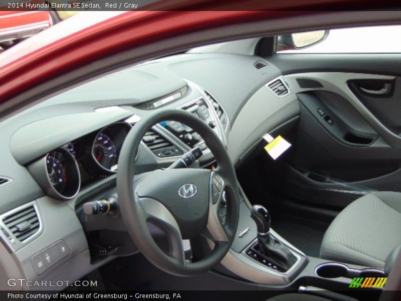 Red / Gray 2014 Hyundai Elantra SE Sedan