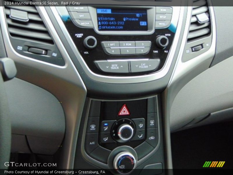 Red / Gray 2014 Hyundai Elantra SE Sedan