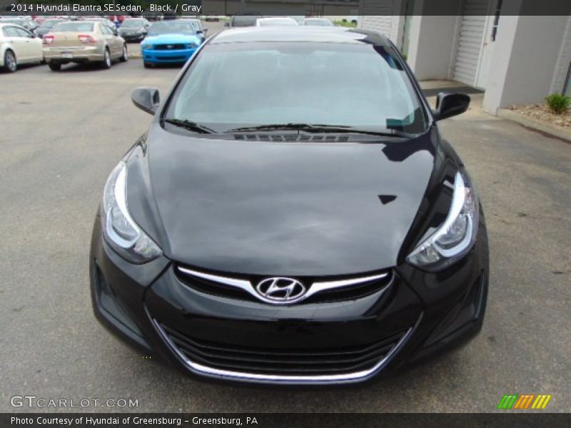 Black / Gray 2014 Hyundai Elantra SE Sedan