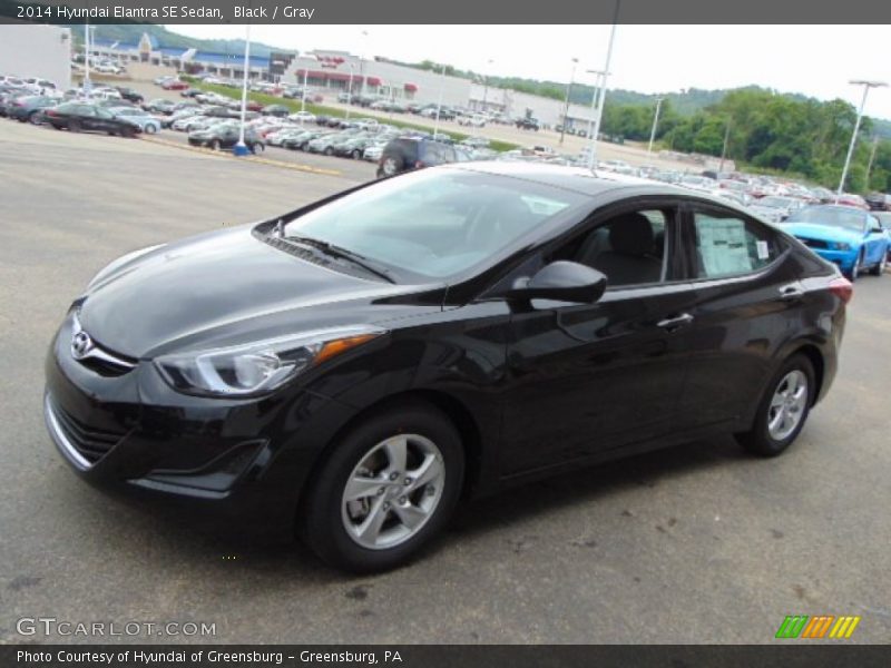 Black / Gray 2014 Hyundai Elantra SE Sedan